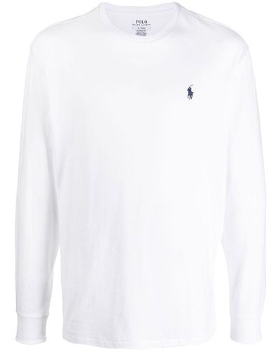Polo Ralph Lauren Sweatshirt mit Polo Pony - Weiß