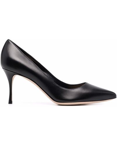 Sergio Rossi Pumps Met Ronde Neus - Zwart