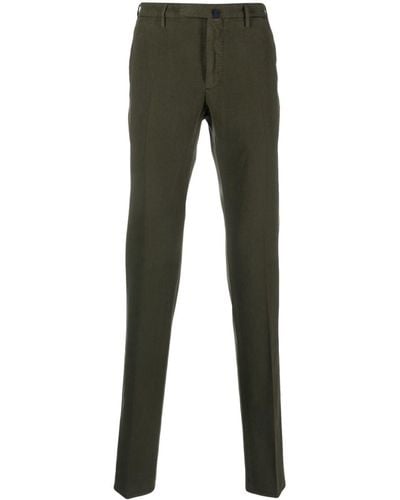 Incotex Batavia Pressed-crease Slim-fit Pants - Green