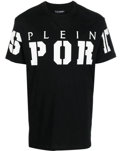 Philipp Plein Ss Logo-print Cotton T-shirt - Black