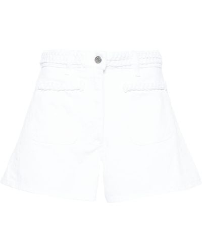 Maje Braided Twillk Shorts - White