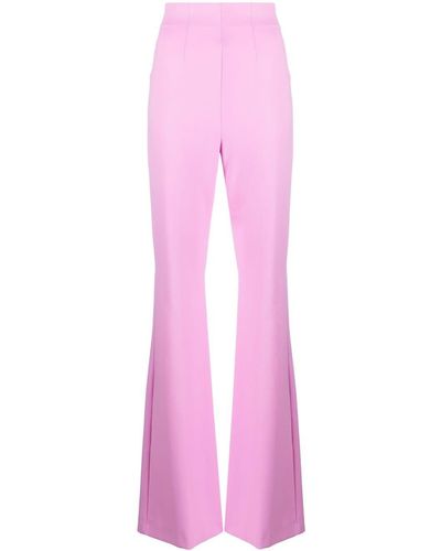 Sportmax Dart-detail Flared Trousers - Pink
