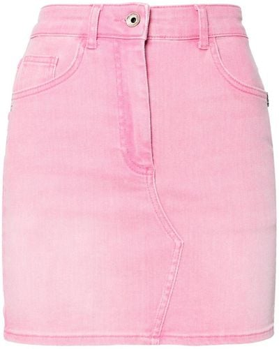 Patrizia Pepe Halbhoher Jeans-Minirock - Pink