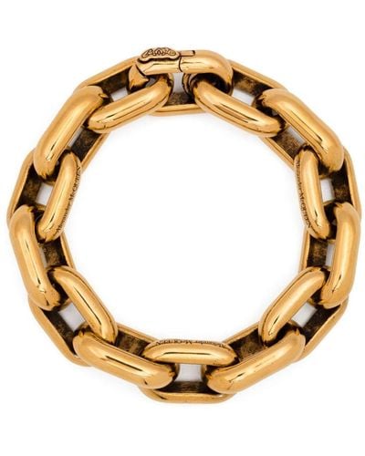 Alexander McQueen Antique Peak Chain Bracelet - Metallic