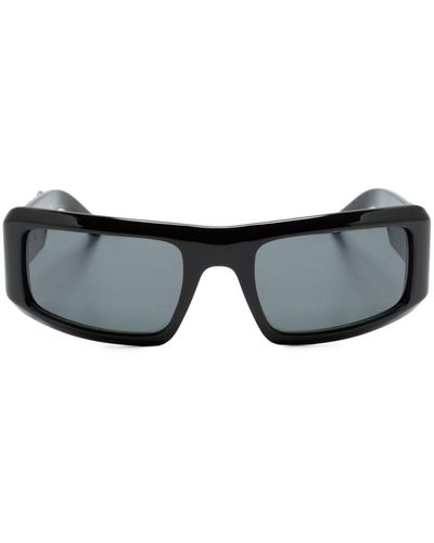 Palm Angels Kerman Rectangle-frame Sunglasses - Black