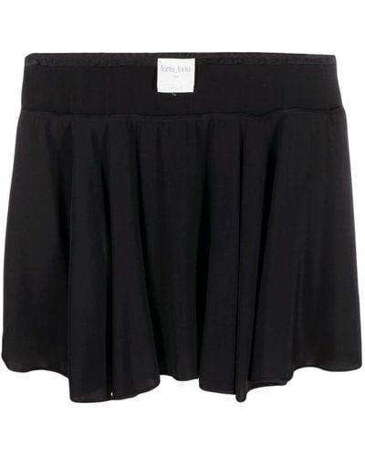 Forte Forte Ruffle-front Mini Skirt - Black