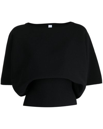 CFCL Ribbed-knit Recycled-polyester Sweater - Black