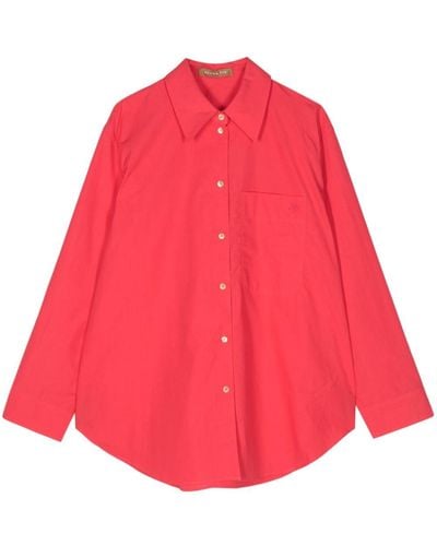 Rejina Pyo Caprice Hemd aus Bio-Baumwolle - Rot