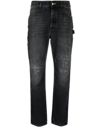 Washington DEE-CEE U.S.A. Farmer Distressed-effect Jeans - Black