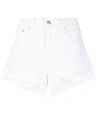 Polo Ralph Lauren Shorts mit Distressed-Saum - Weiß