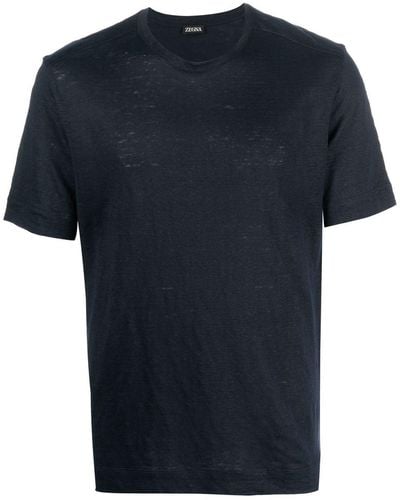 ZEGNA T-shirt à logo imprimé au dos - Noir