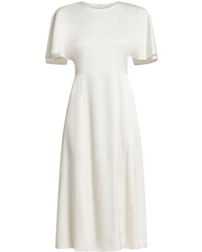 ROTATE BIRGER CHRISTENSEN Kleid mit Flatterärmeln - Weiß