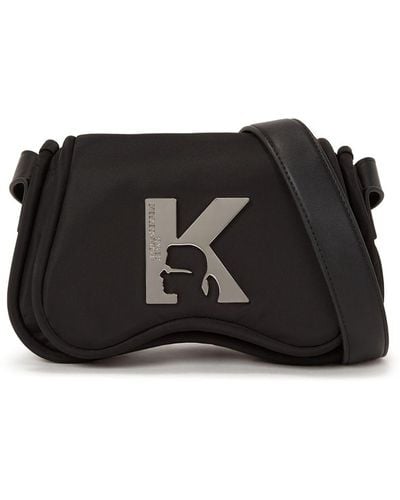 Karl Lagerfeld Sunglasses Crossbody Bag - Black