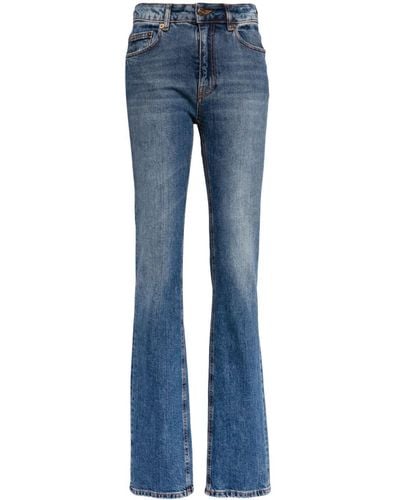 Roberto Cavalli Straight-Leg-Jeans mit hohem Bund - Blau