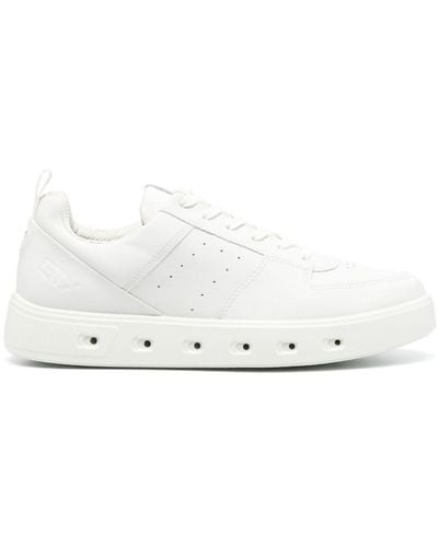 Ecco Street 720 Leather Sneakers - Wit