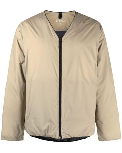 Goldwin V-neck Padded-design Jacket - Natural