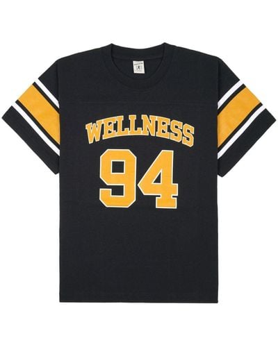 Sporty & Rich T-shirt con stampa Wellness 94 - Blu