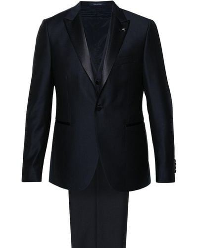 Tagliatore Single-Breasted Wool Suit - Blue