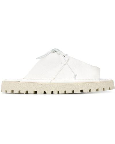 Marsèll Lace-up Detail Sandals - White