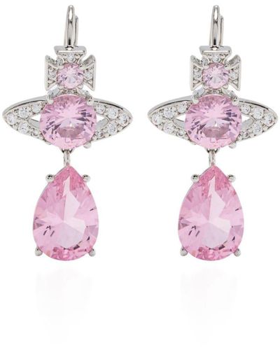 Vivienne Westwood Ismene Orb Drop Earrings - Pink