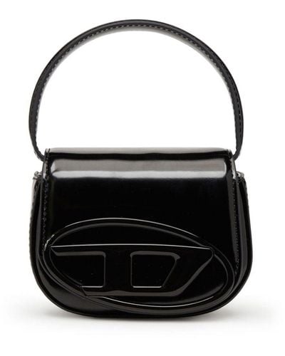 DIESEL 1dr-xs-s Patent-leather Mini Bag - Black