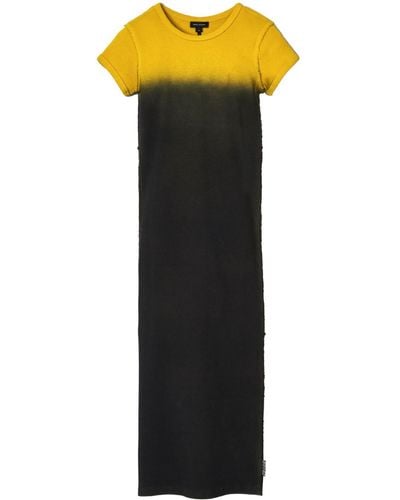 Marc Jacobs Grunge spray-effect T-shirt dress - Schwarz