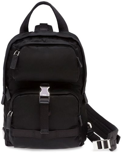 Prada Single Strap Backpack - Black