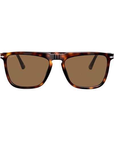 Persol Square Frame Sunglasses - Brown