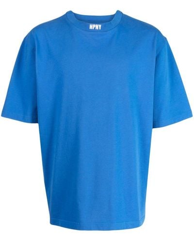 Heron Preston Camiseta con manga corta y estampado HPNY - Azul