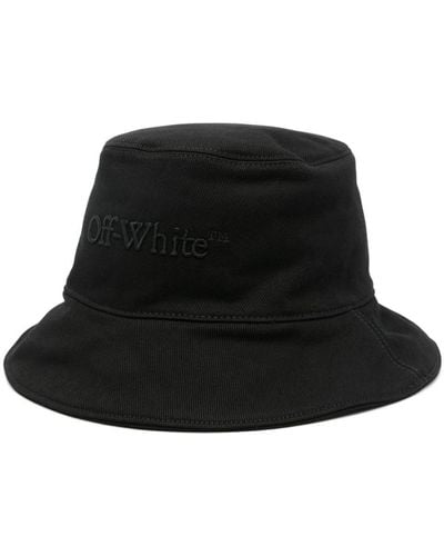 Off-White c/o Virgil Abloh Bookish Denim Bucket Hat - Black