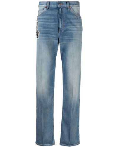 Gucci Jeans con applicazione - Blu