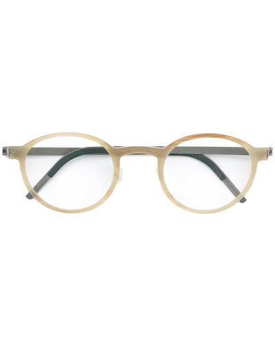 Lindberg Round Frame Glasses - Metallic