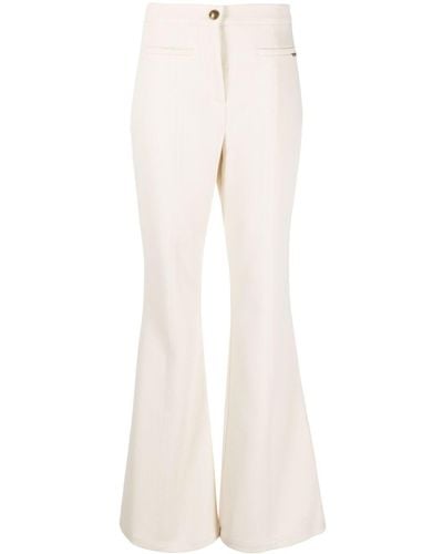 Liu Jo High-waist Flared Pants - White
