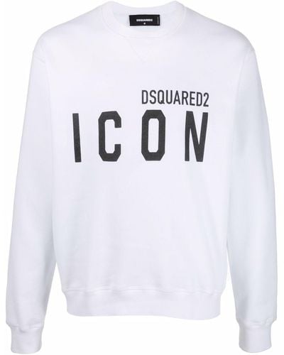 DSquared² Sweat Icon en jersey - Blanc