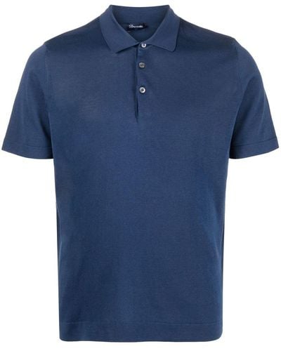Drumohr Klassisches Poloshirt - Blau