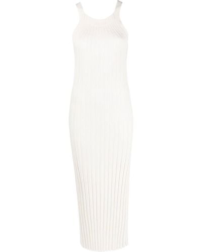 Loulou Studio Otama Rib-knit Maxi Dress - White