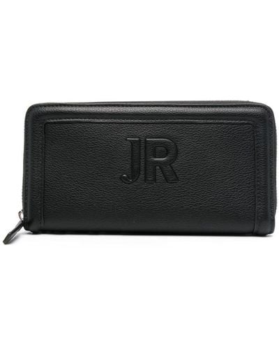 John Richmond Embossed-logo Wallet - Black