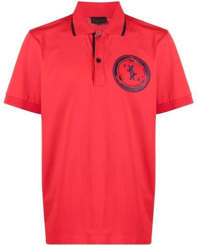 Billionaire Logo-patch Polo Shirt - Red