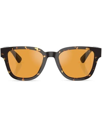 Prada Tortoiseshell-effect D-frame Sunglasses - Brown