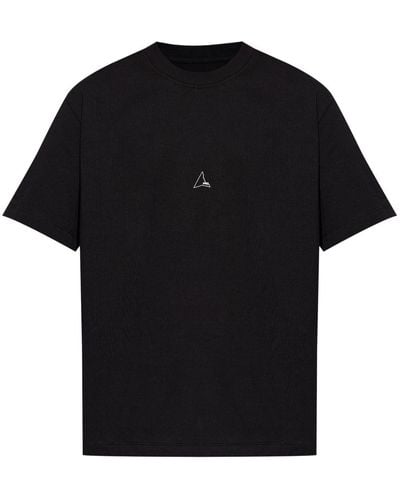 Roa Logo-print Cotton T-shirt - Black