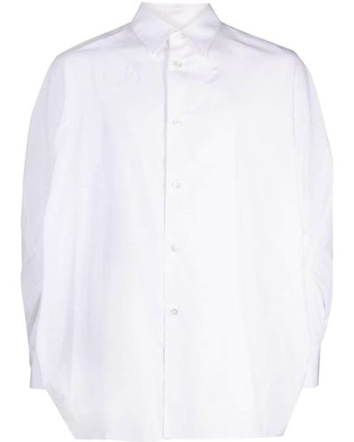 Fumito Ganryu Tailored Cotton-poplin Shirt - White