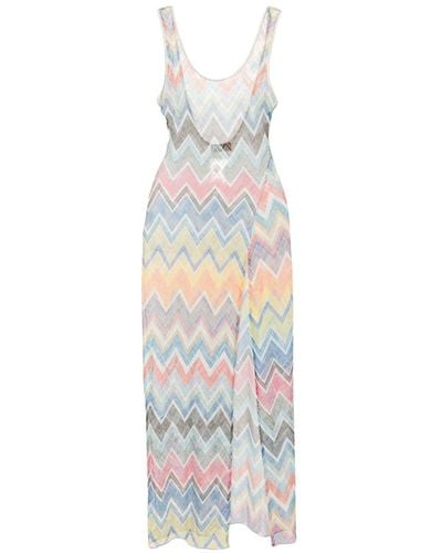 Missoni Zigzag-woven Beach Dress - White