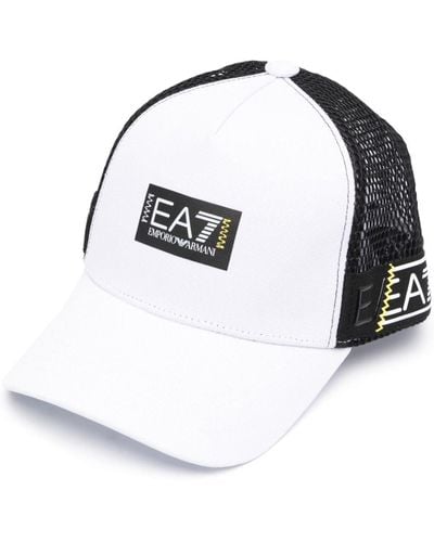 EA7 Logo-patch Trucker Cap - White