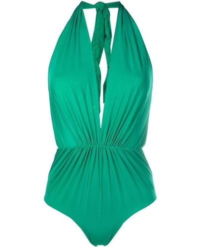 Clube Bossa Deneuve Gathered-detail Swimsuit - Green