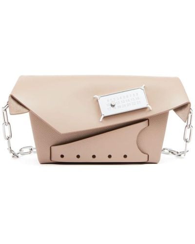 Maison Margiela Snatched Classique Leather Messenger Bag - Pink