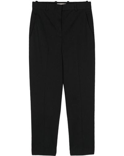 Circolo 1901 Textured Tapered Trousers - Black
