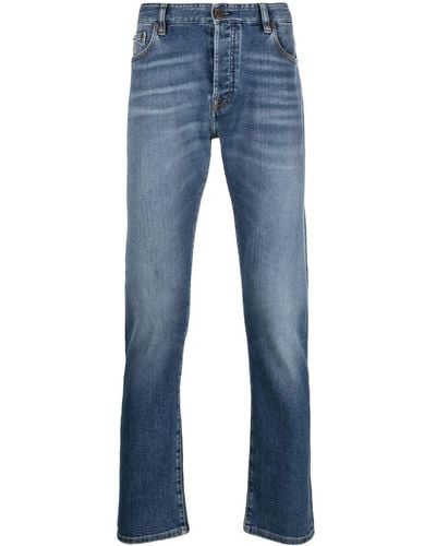 Moorer Klassische Slim-Fit-Jeans - Blau