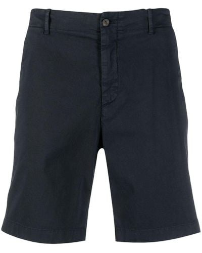 Boglioli Mid-rise Cotton Bermuda Shorts - Blue