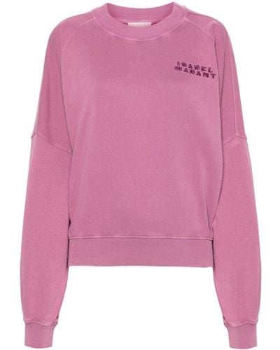 Isabel Marant Katoenen Sweater Met Geborduurd Logo - Roze