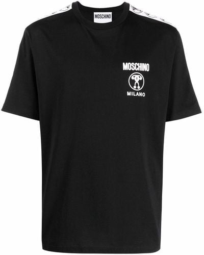 Moschino T-shirt Question Mark con logo - Nero